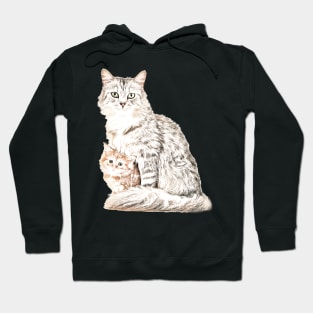 Me and mini Cat Hoodie